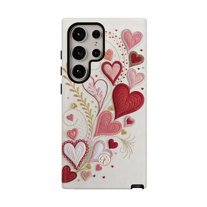 Hearts Pattern Tough Phone Case