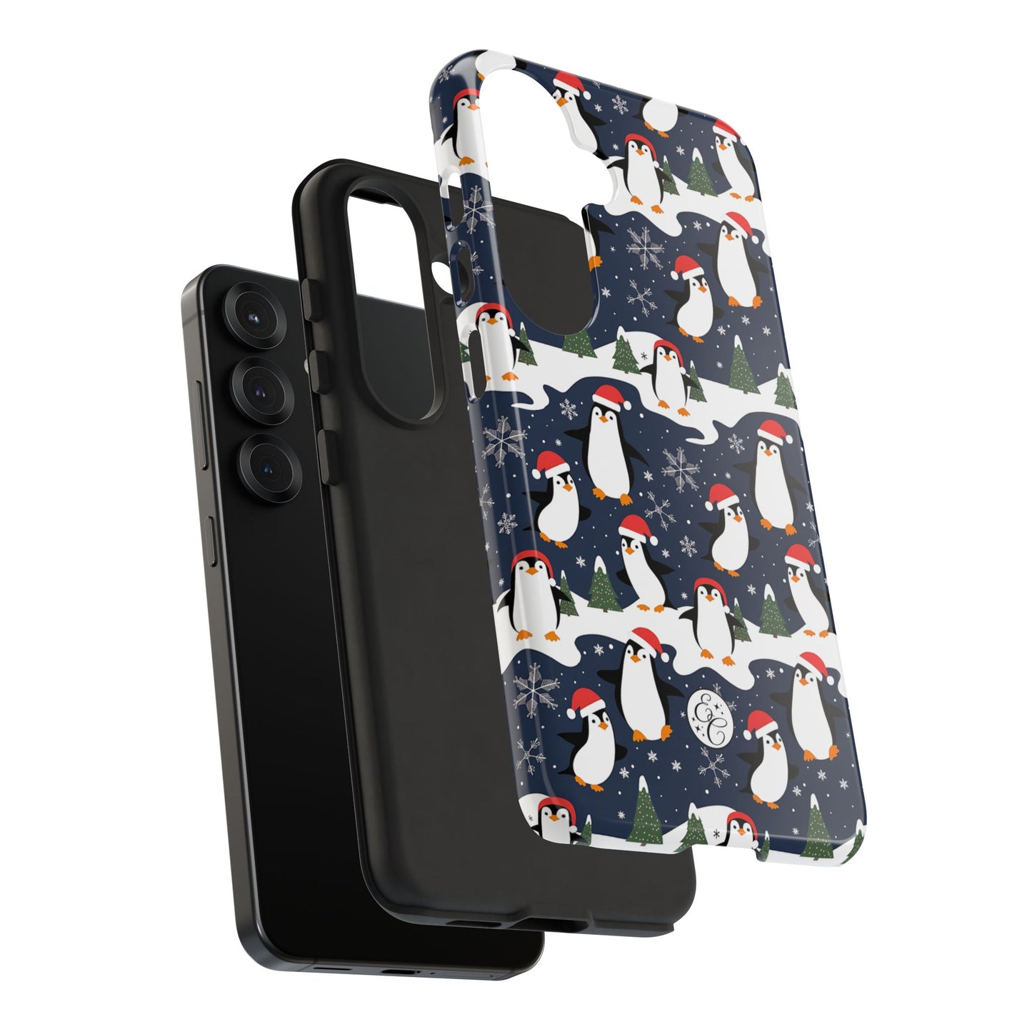 Cute Penguin Christmas Pattern Tough Phone Case