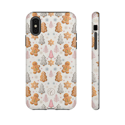 Christmas Gingerbread Man Pattern Tough Phone Case