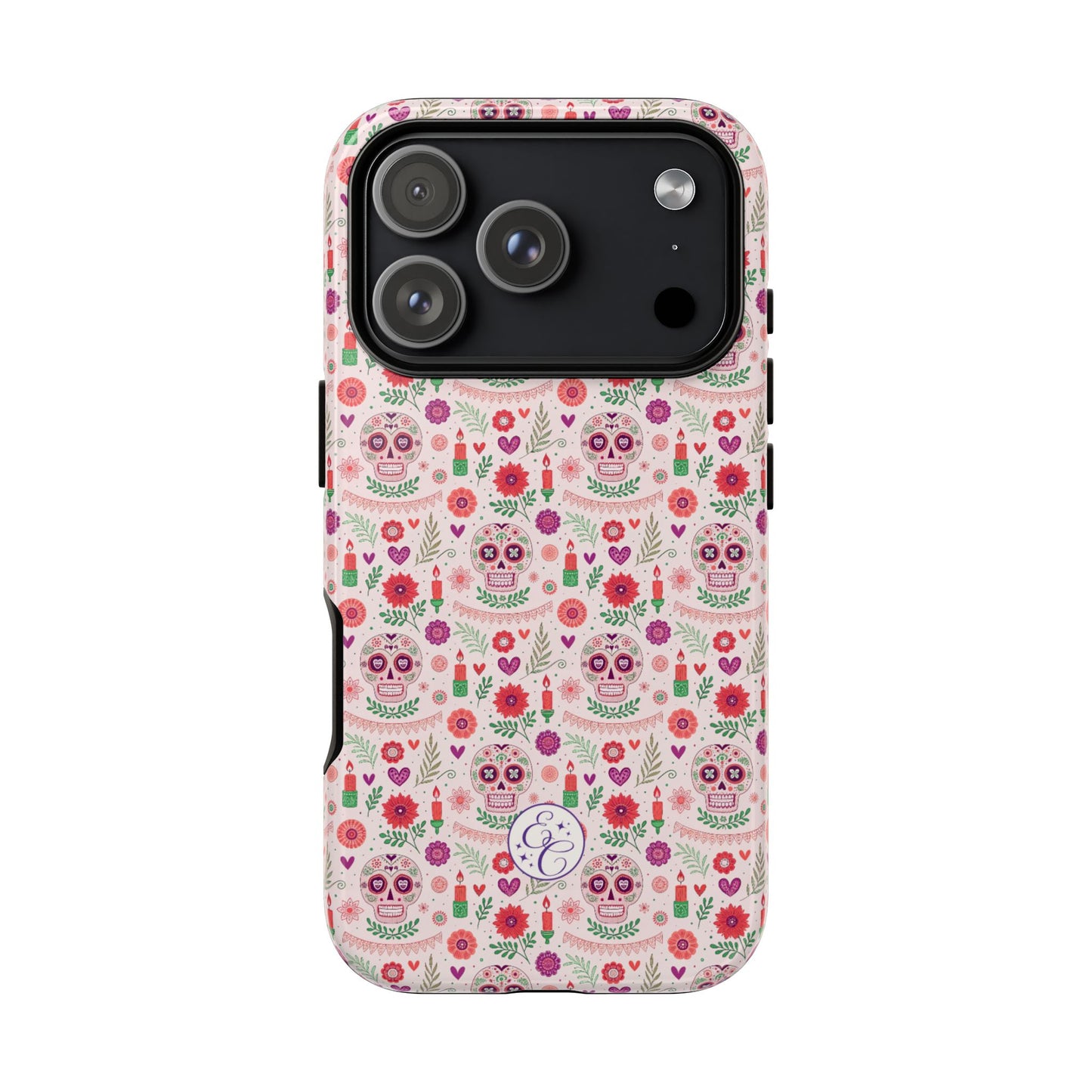 Pink Boho Day of the Dead Tough Phone Case