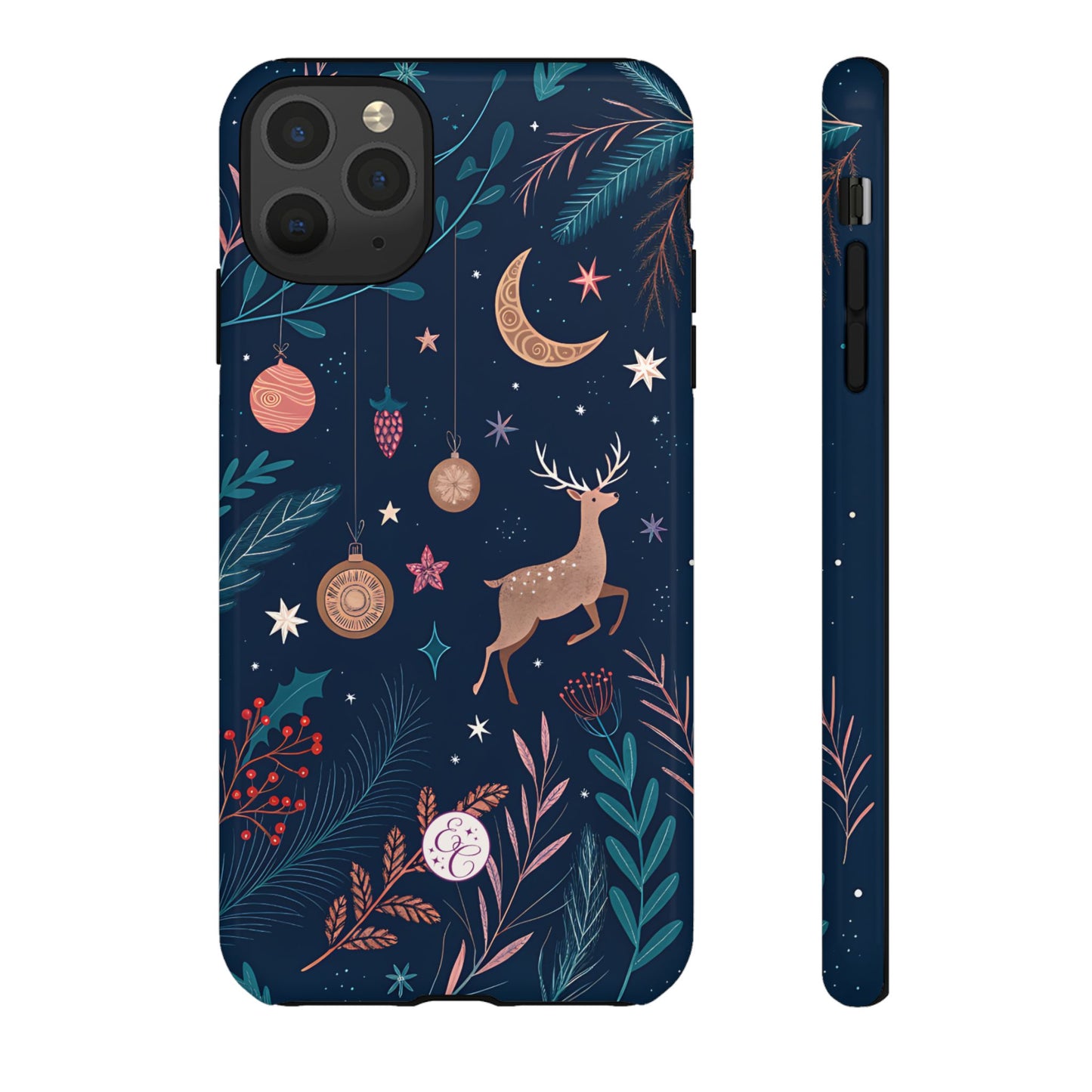 Boho Christmas Reindeer Tough Phone Case
