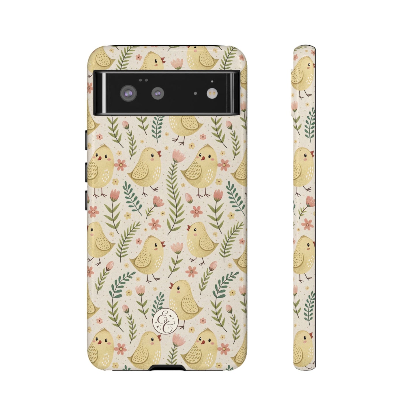 Vintage Floral Chick Pattern Tough Phone Case