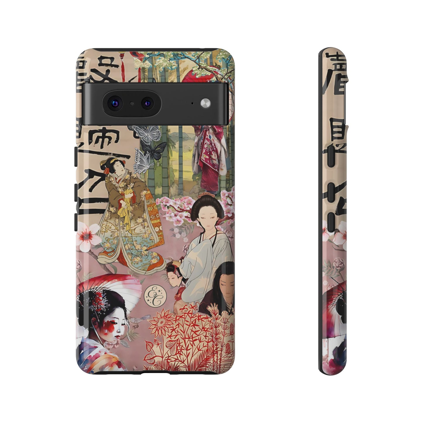 Japanese Geisha Collage Tough Phone Case