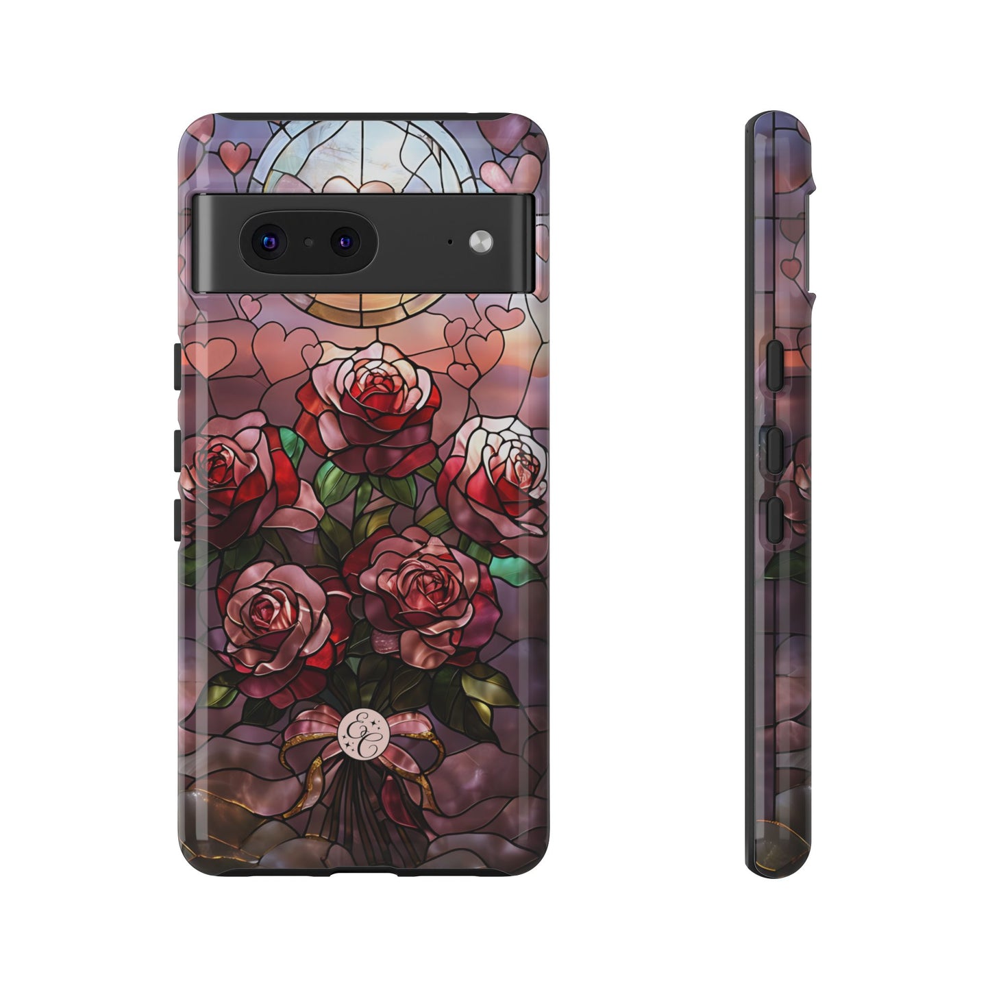 Bouquet of Roses Stained Glass Tough Phone Case