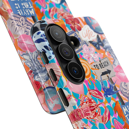 Colorful Beach Collage Tough Phone Case