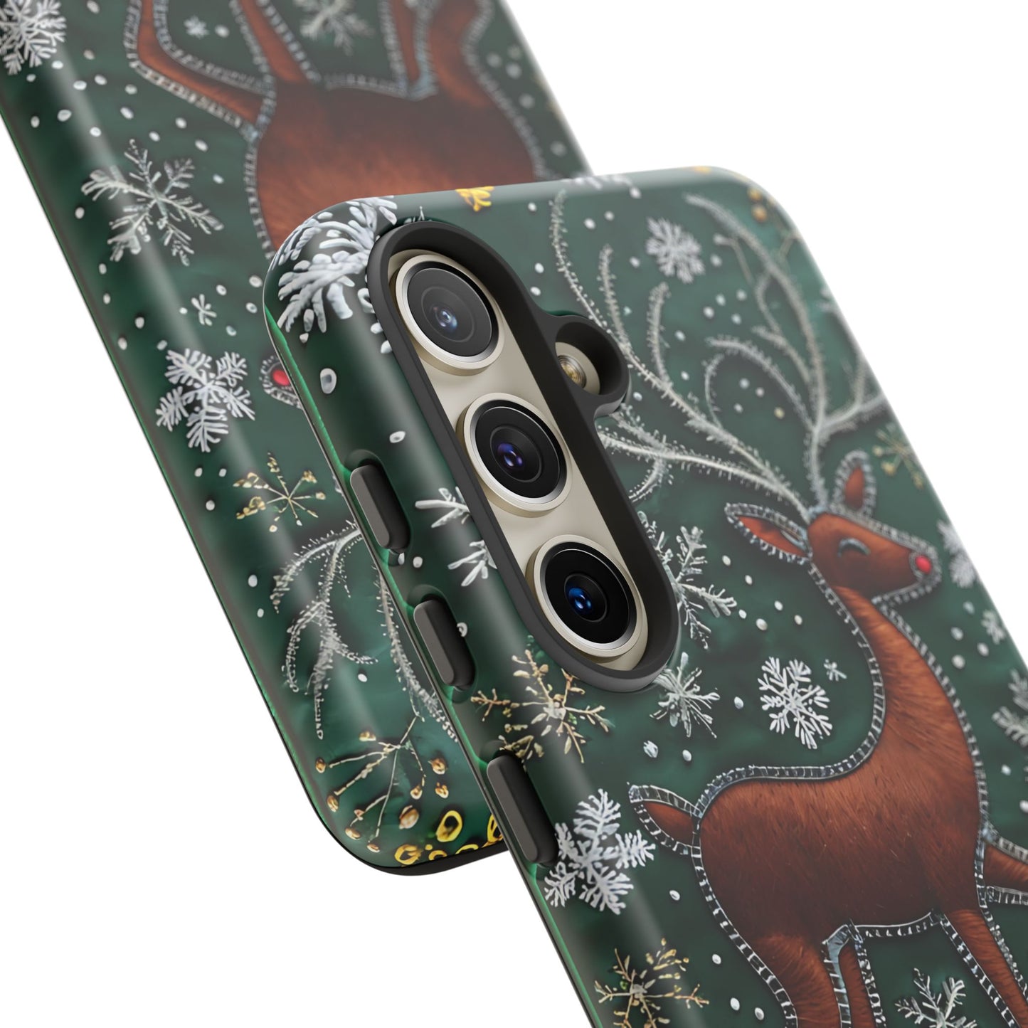 Merry Christmas Reindeer Tough Phone Case