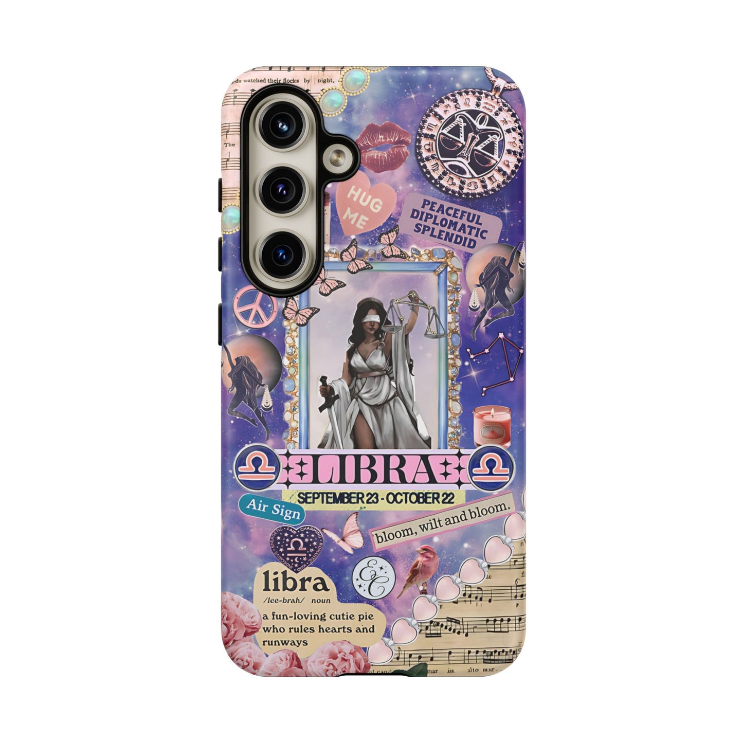 Libra Zodiac Star Sign Tough Phone Case