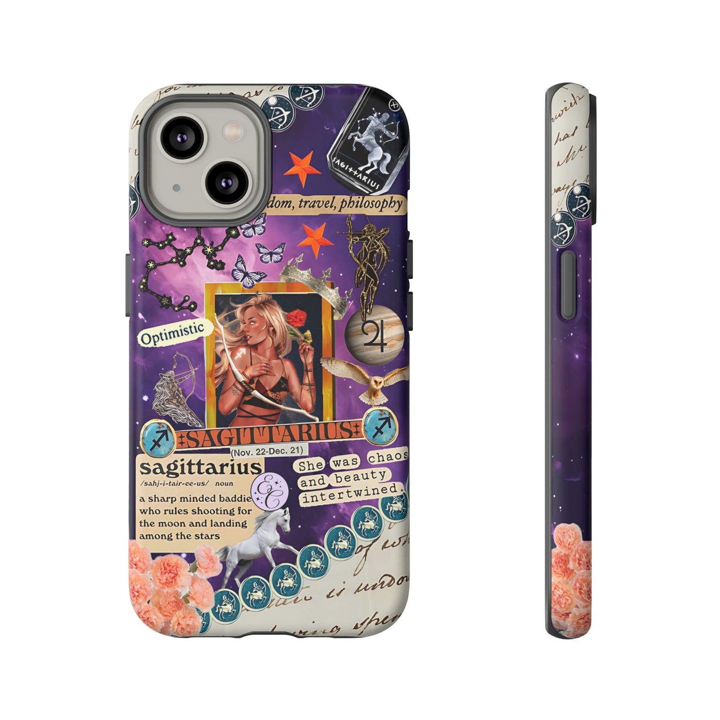 Sagittarius Zodiac Star Sign Tough Phone Case