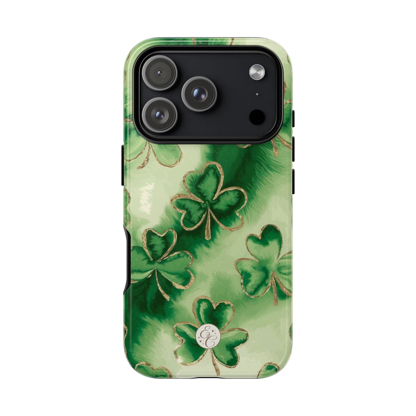 Shamrock Watercolor Pattern Tough Phone Case