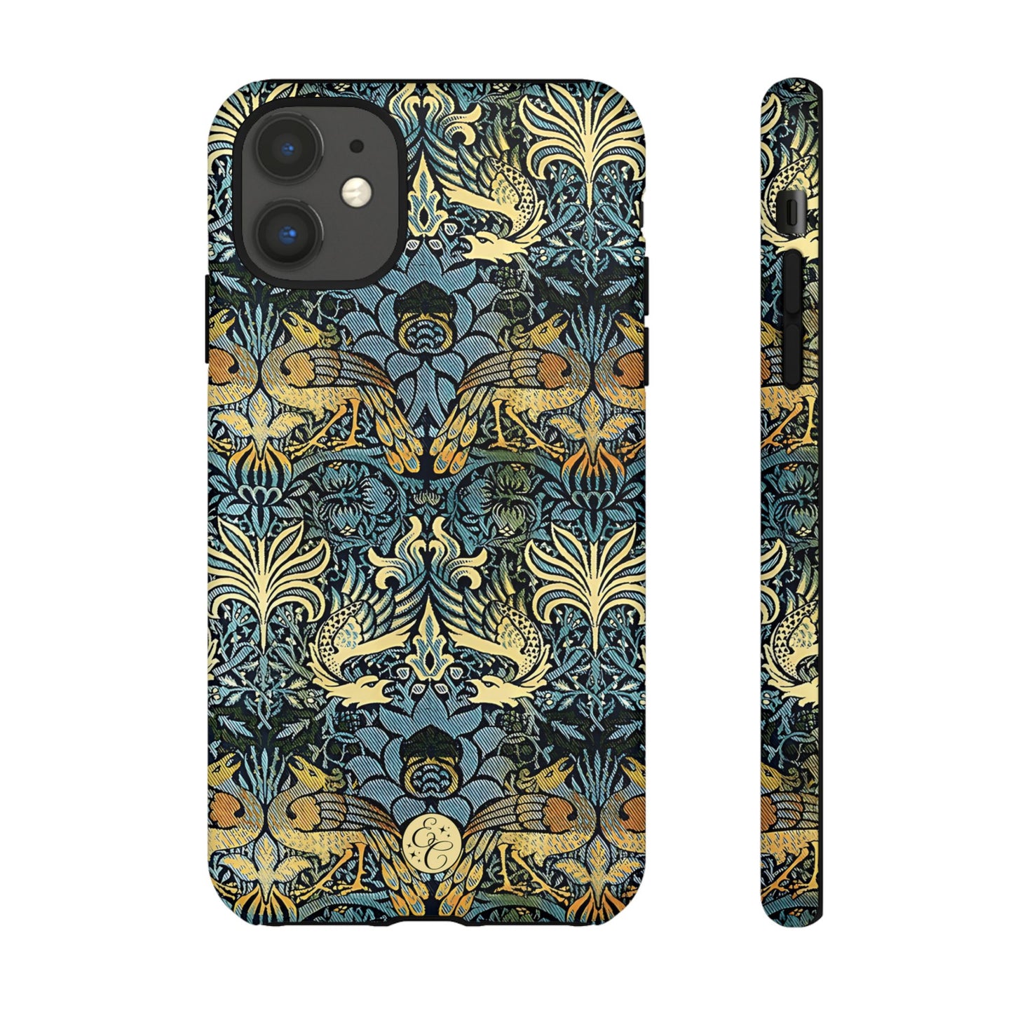 William Morris Peacock and Dragon Tough Phone Case