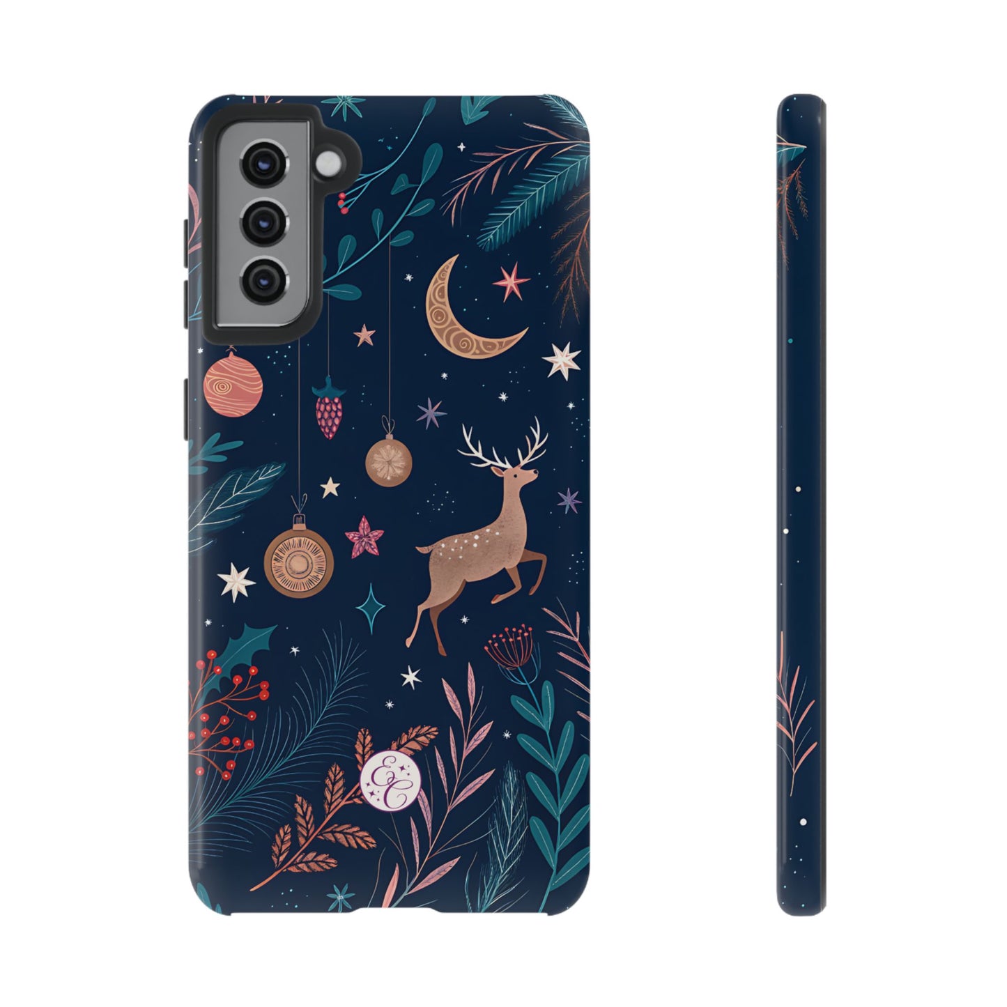 Boho Christmas Reindeer Tough Phone Case