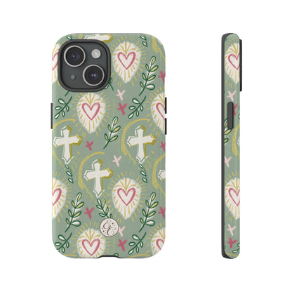 Christian Cross Boho Pattern Tough Phone Case