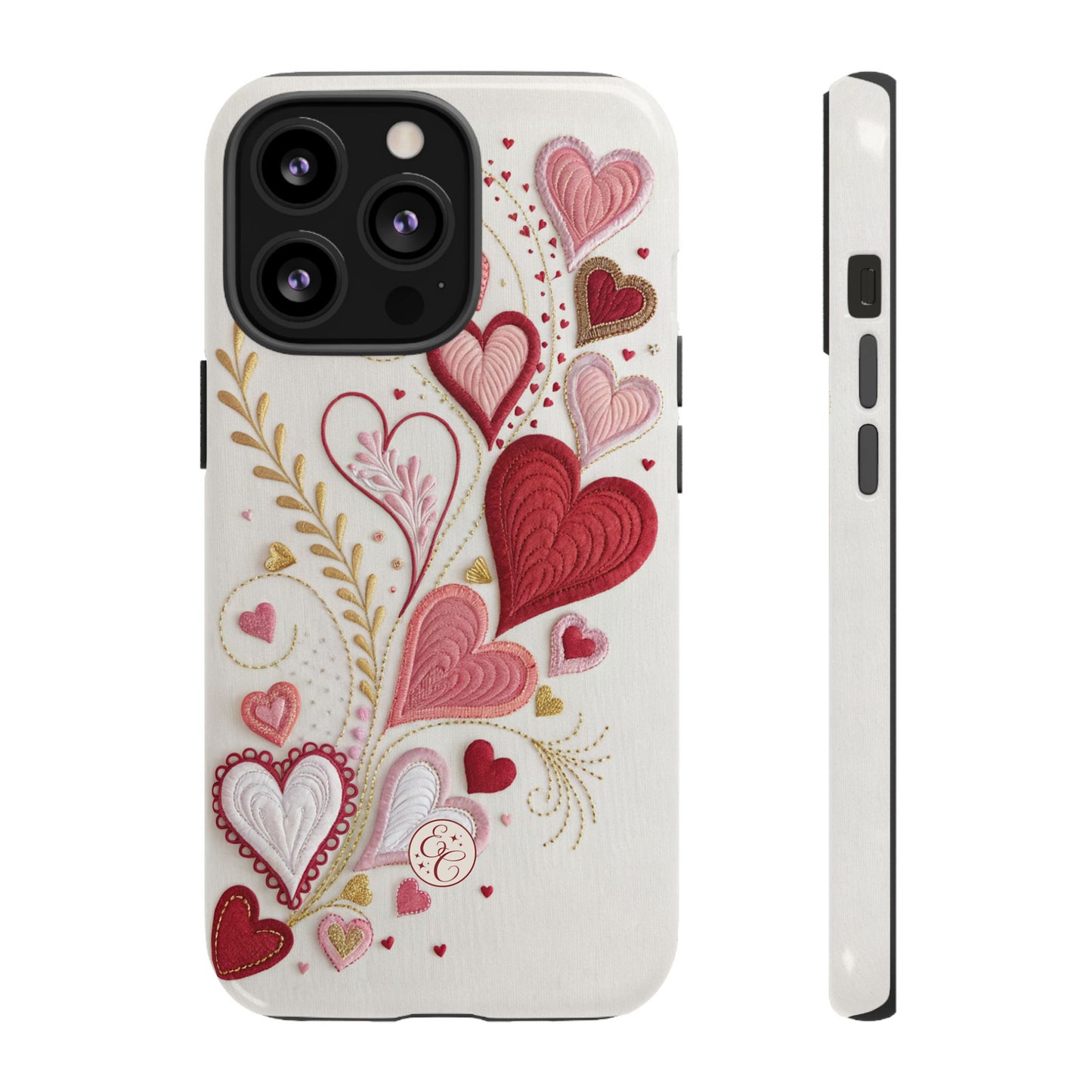 Hearts Pattern Tough Phone Case