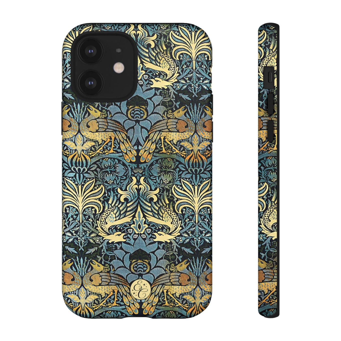 William Morris Peacock and Dragon Tough Phone Case