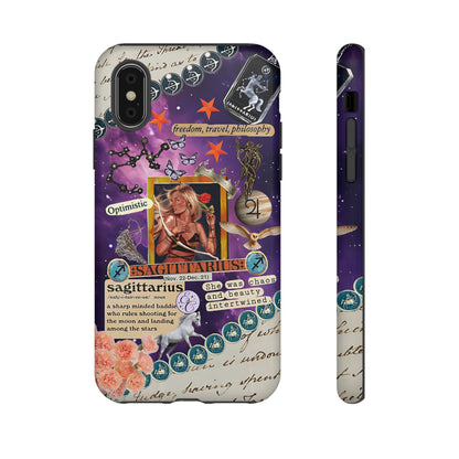 Sagittarius Zodiac Star Sign Tough Phone Case