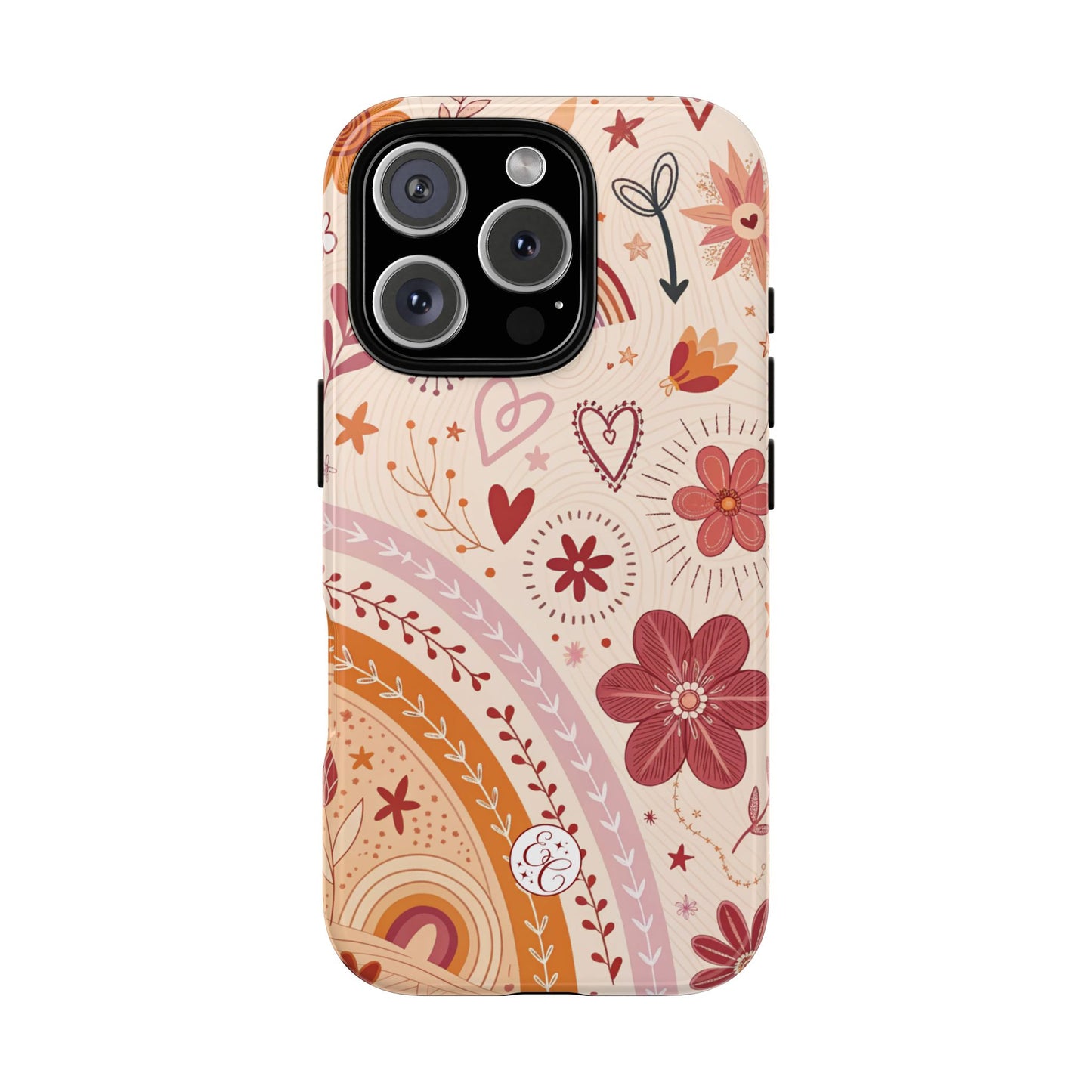 Lesbian Boho Doodle Tough Phone Case