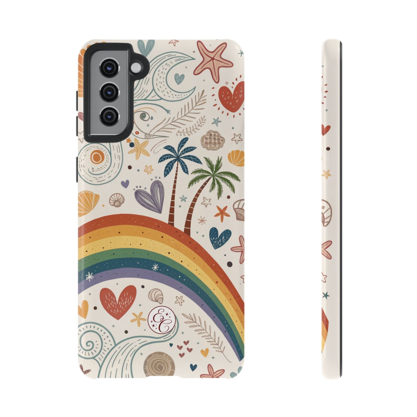 Rainbow Pride Boho Beach Tough Phone Case