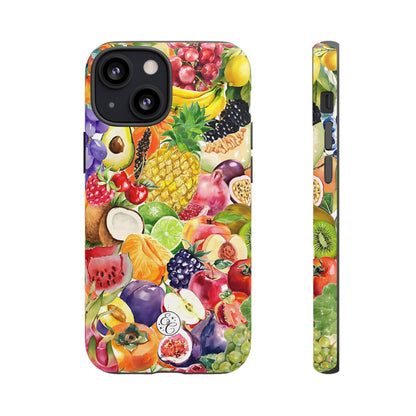 Colorful Fruits Collage Tough Phone Case