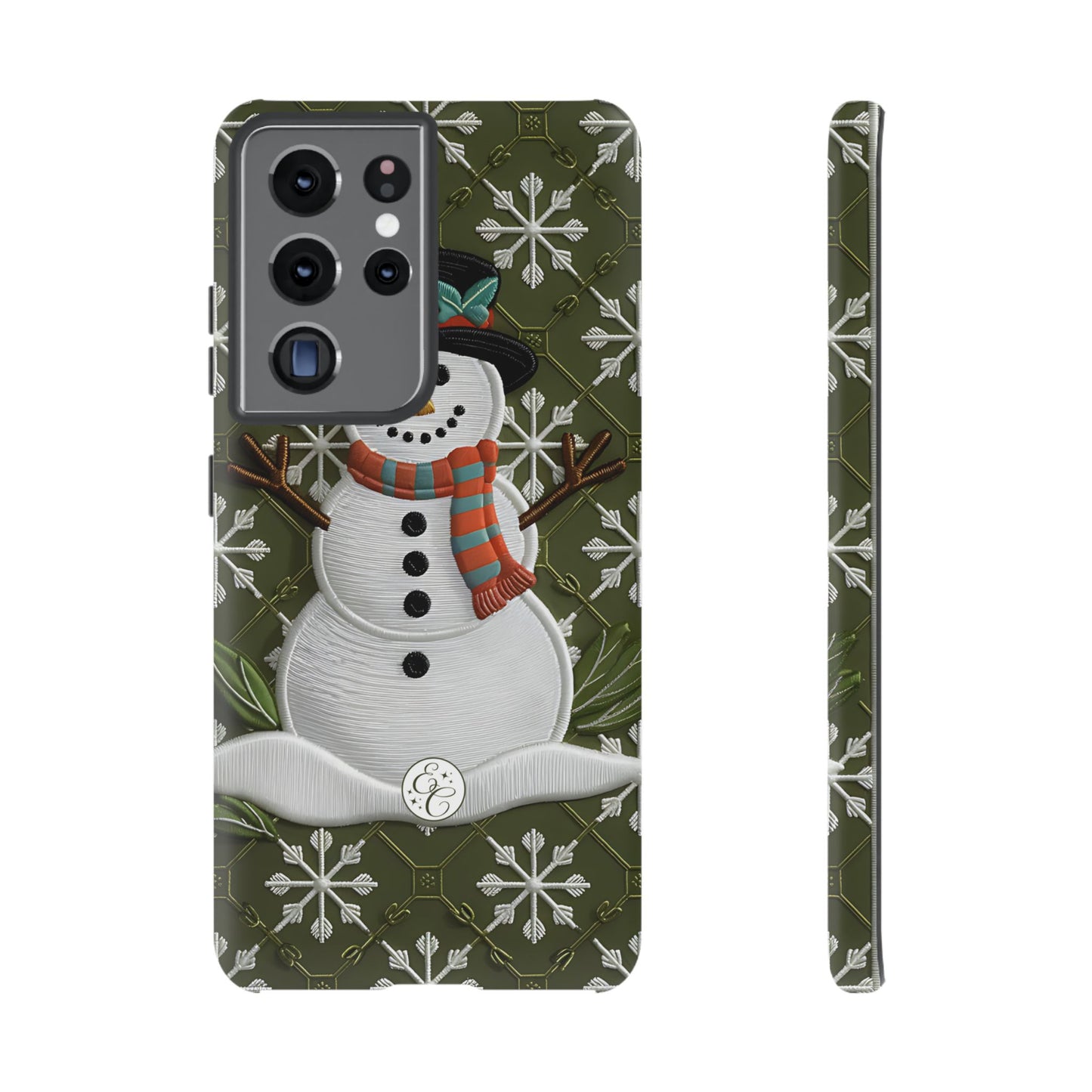 Christmas Snowman Tough Phone Case