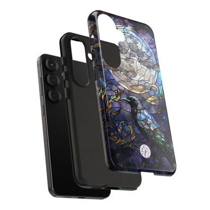 Stained Glass Raven Tough Phone Case
