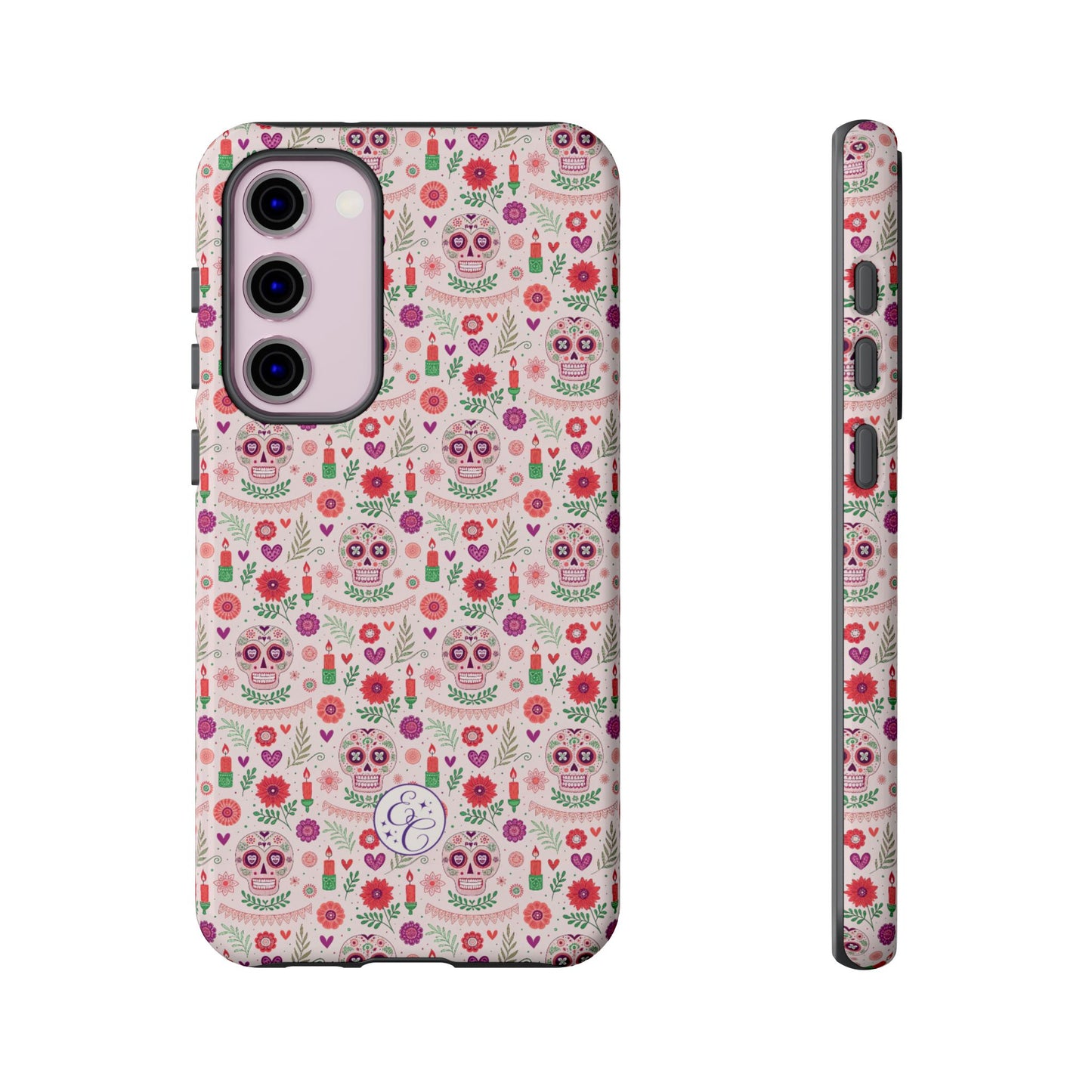 Pink Boho Day of the Dead Tough Phone Case