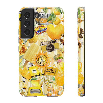 Yellow Aesthetic Collage Tough Phone Case