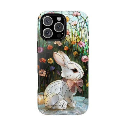 Easter Rabbit Stained Glass Tough Phone Case