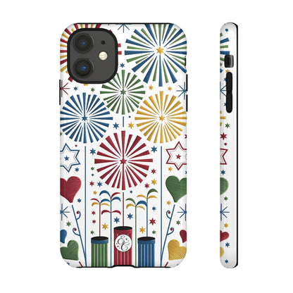 Colorful Fireworks and Stars Tough Phone Case
