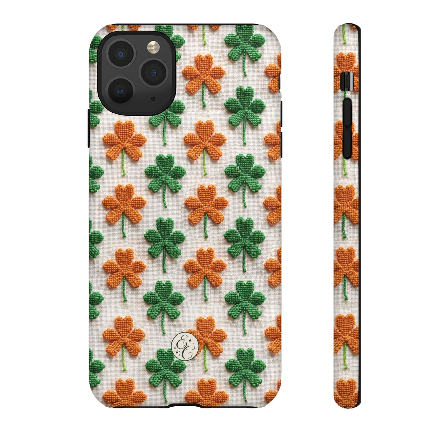 Lucky Shamrock Pattern Tough Phone Case