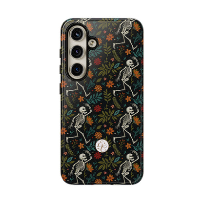 Halloween Boho Skeleton Pattern Tough Phone Case