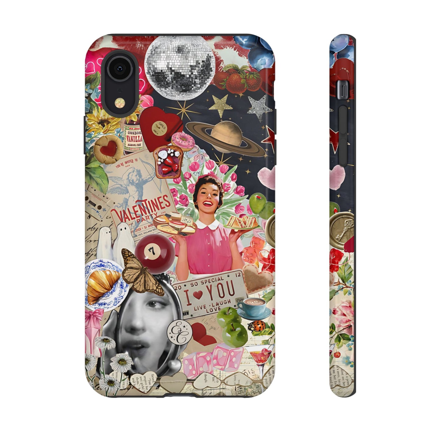 Retro Aesthetic Collage Art Tough Phone Case