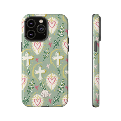 Christian Cross Boho Pattern Tough Phone Case