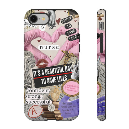 Nurse Inspirational Collage Tough Phone Case