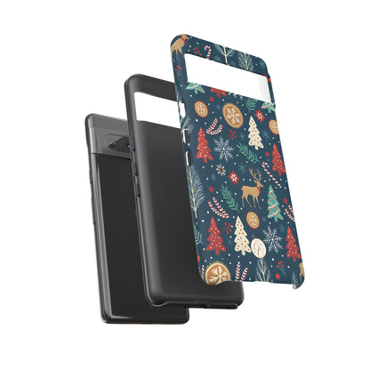 Christmas Holiday Pattern Tough Phone Case