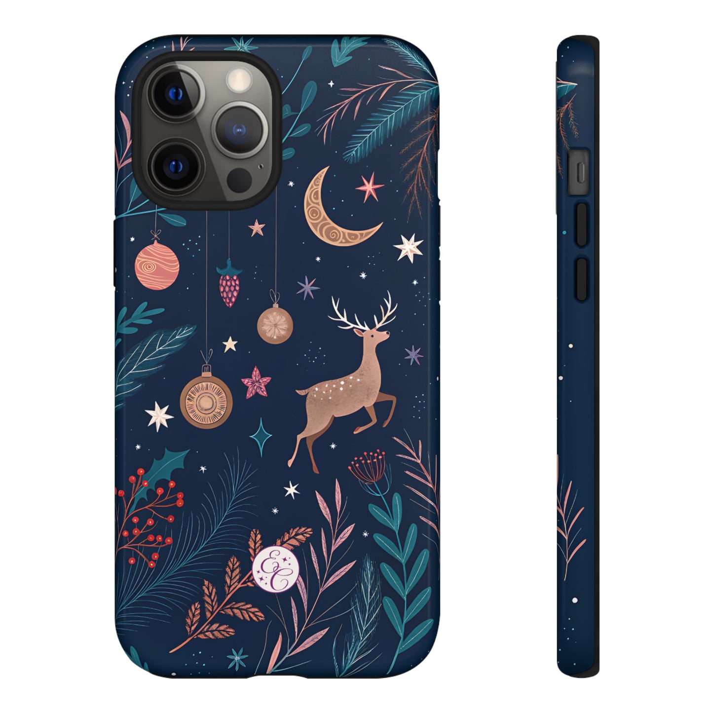 Boho Christmas Reindeer Tough Phone Case