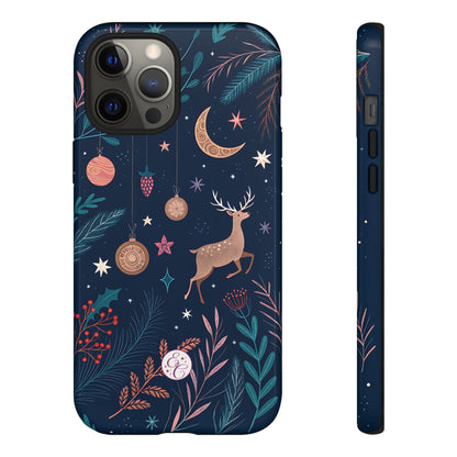 Boho Christmas Reindeer Tough Phone Case
