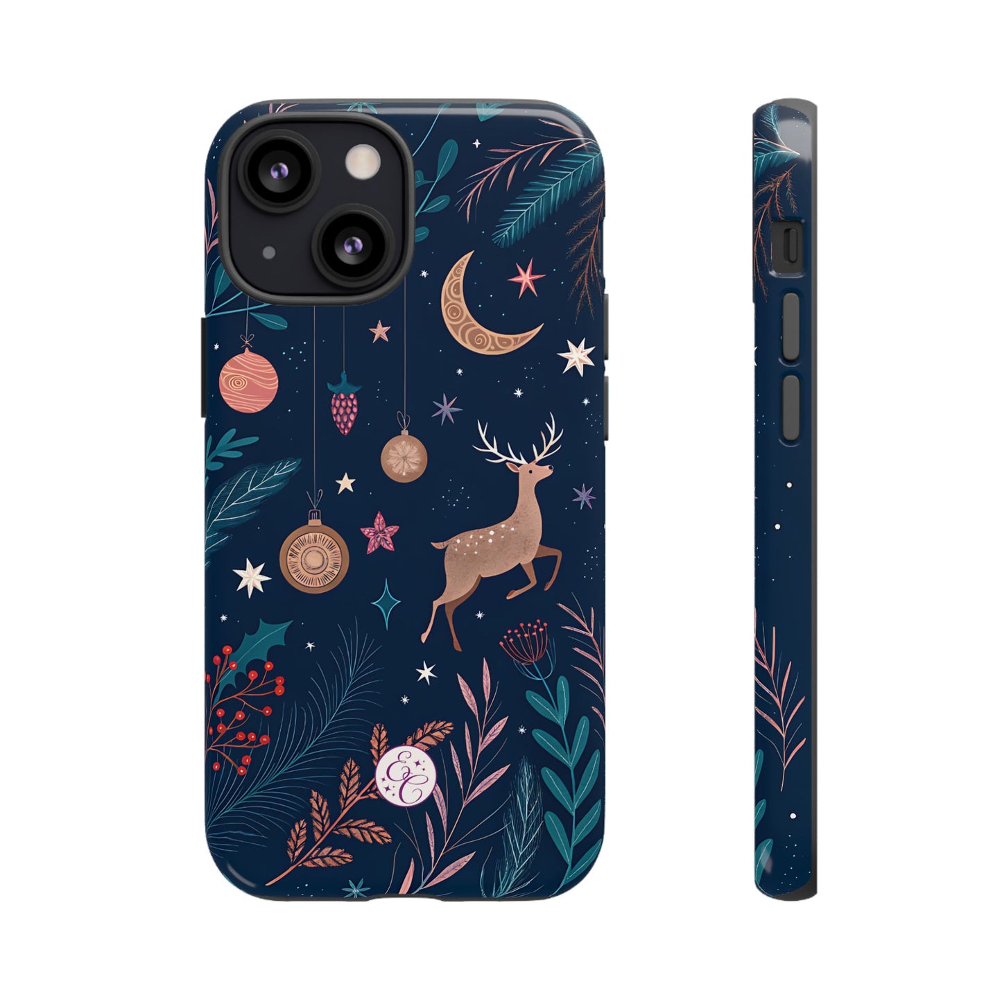 Boho Christmas Reindeer Tough Phone Case