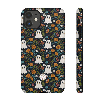 Boho Halloween Ghost Pattern Tough Phone Case