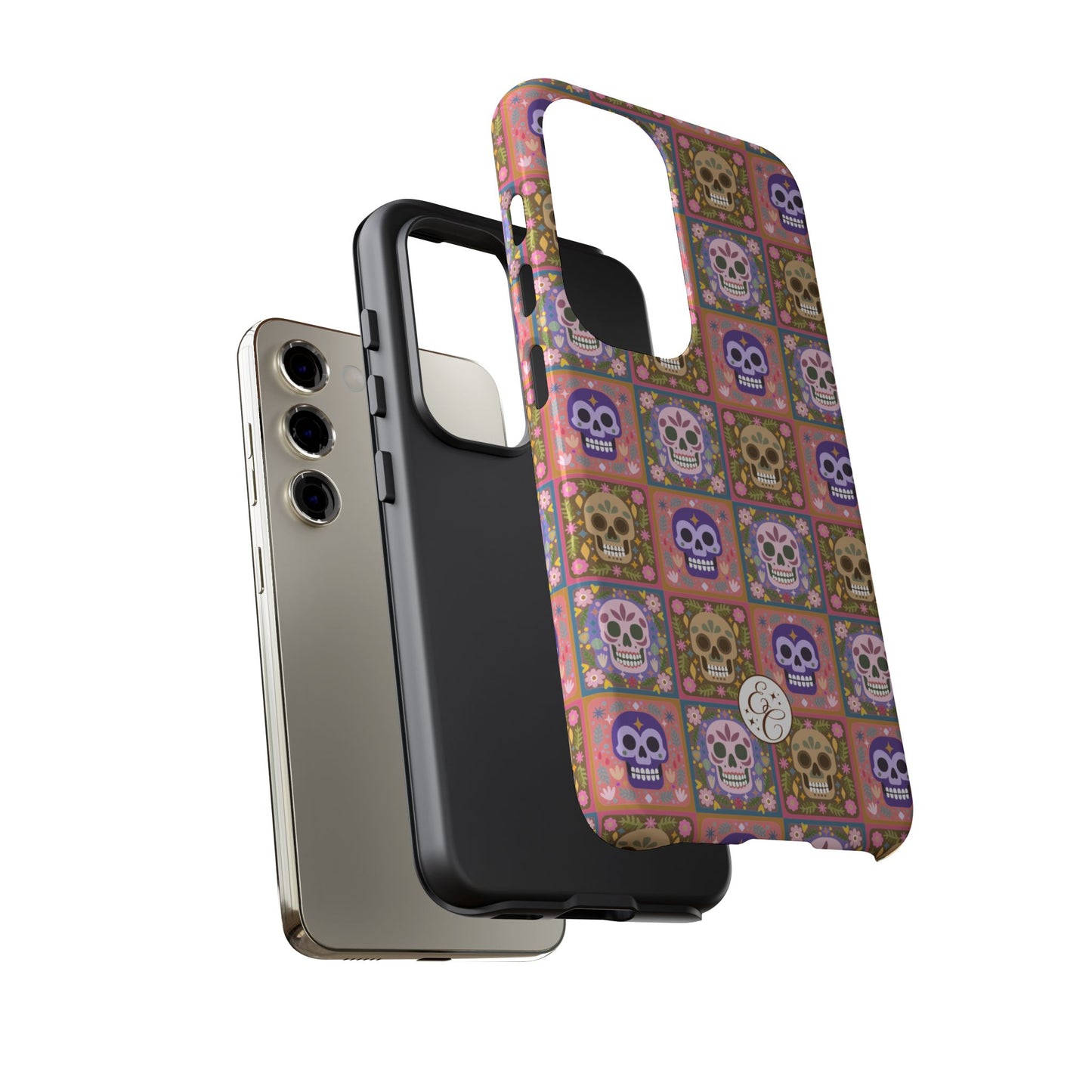 Sugar Skull Pattern Tough Phone Case