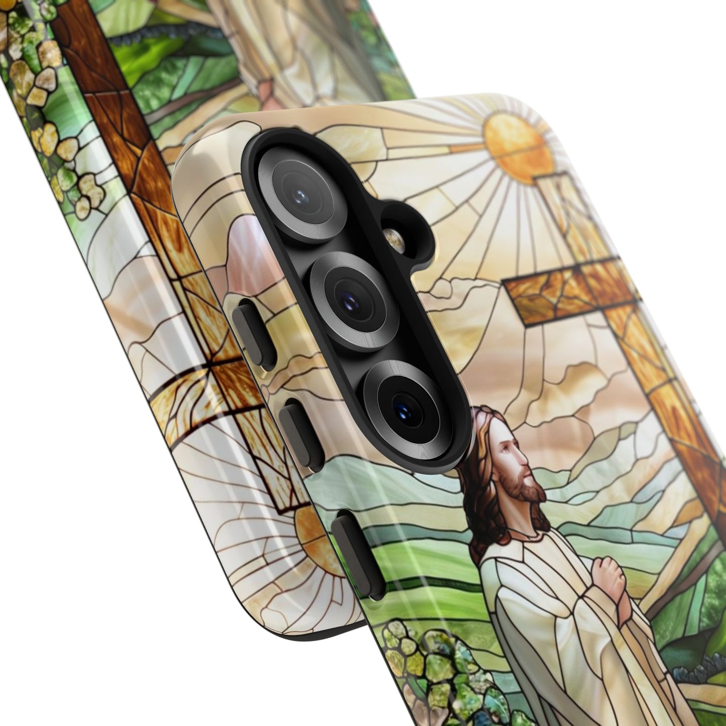 Jesus Stained Glass Tough Phone Case