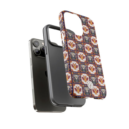 Dracula & Bat Pattern Halloween Phone Case