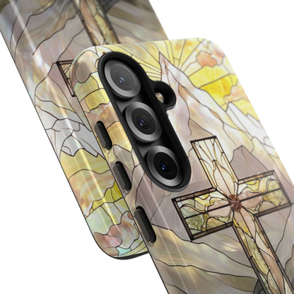 Stained Glass Cross Tough Phone Case