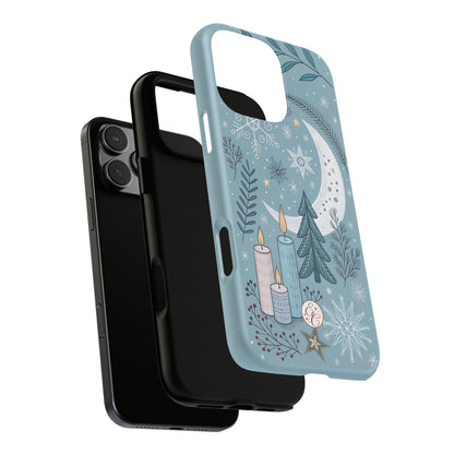 Winter Moon & Candles Tough Phone Case