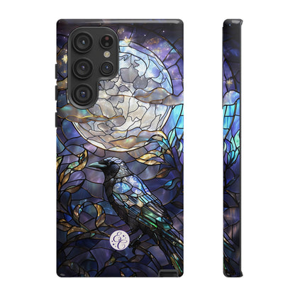 Stained Glass Raven Tough Phone Case