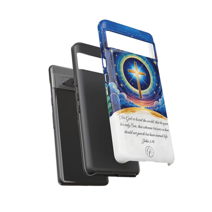 Celestial Cross - John 3:16 Tough Phone Case