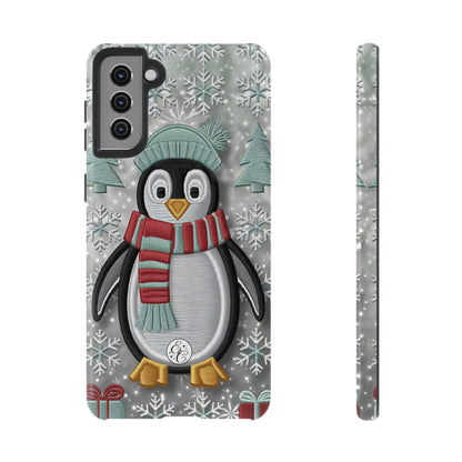 Cute Christmas Penguin Tough Phone Case