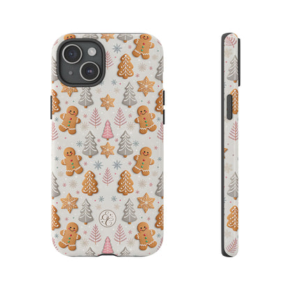 Christmas Gingerbread Man Pattern Tough Phone Case