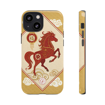 Chinese New Year Lucky Horse Tough Phone Case