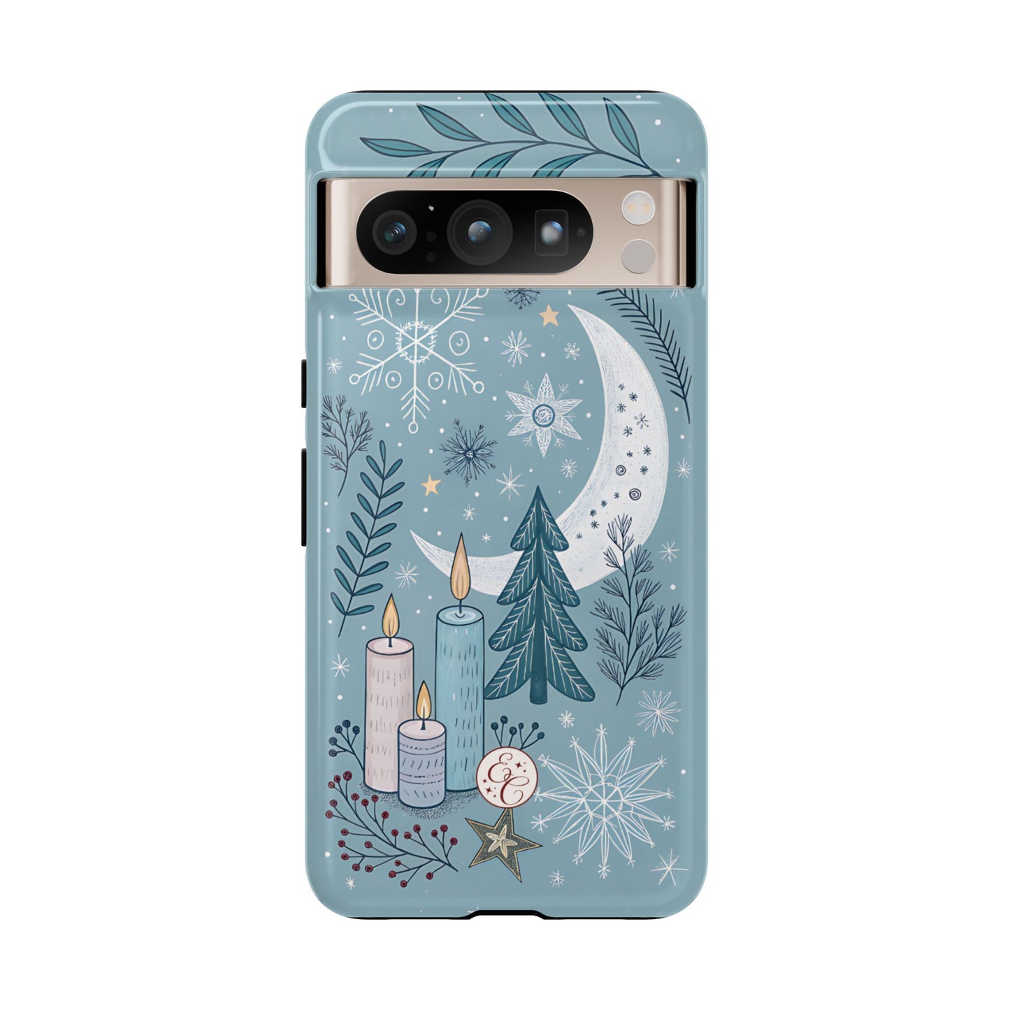 Winter Moon & Candles Tough Phone Case