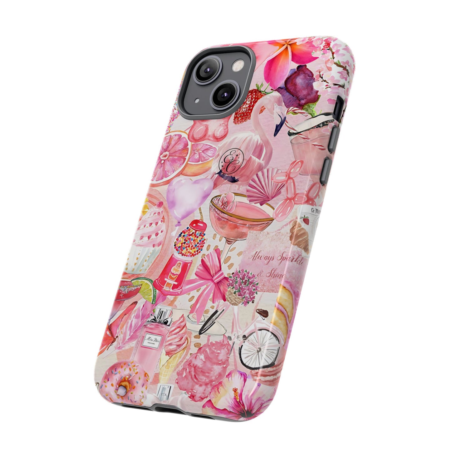 Pink Collage Tough Phone Case